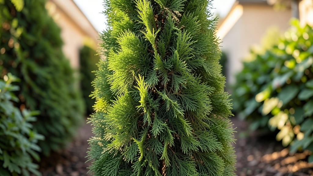 Emerald Green Arborvitae Privacy Screen
