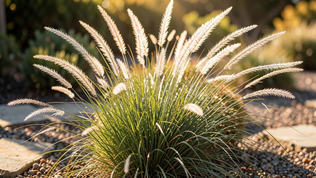 Dwarf Fountain Grass Ornamental Border
