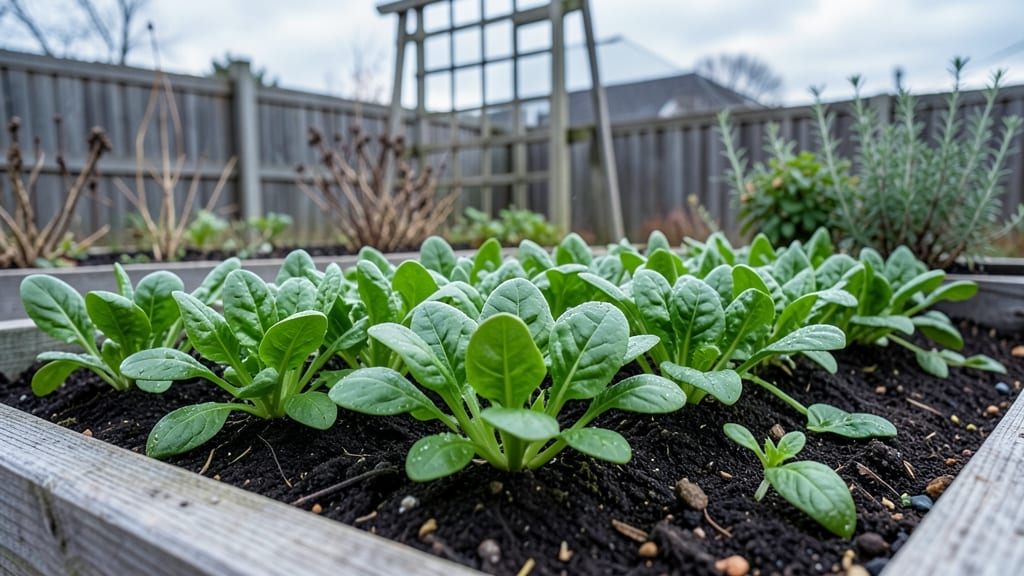 Spinach for Winter Greens
