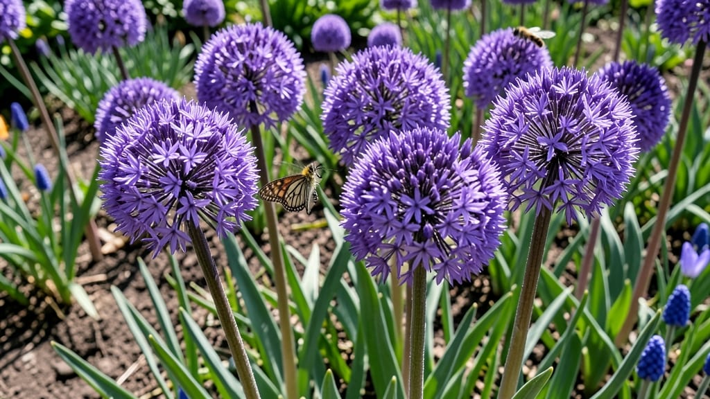 Alliums For Dramatic Purple Spires