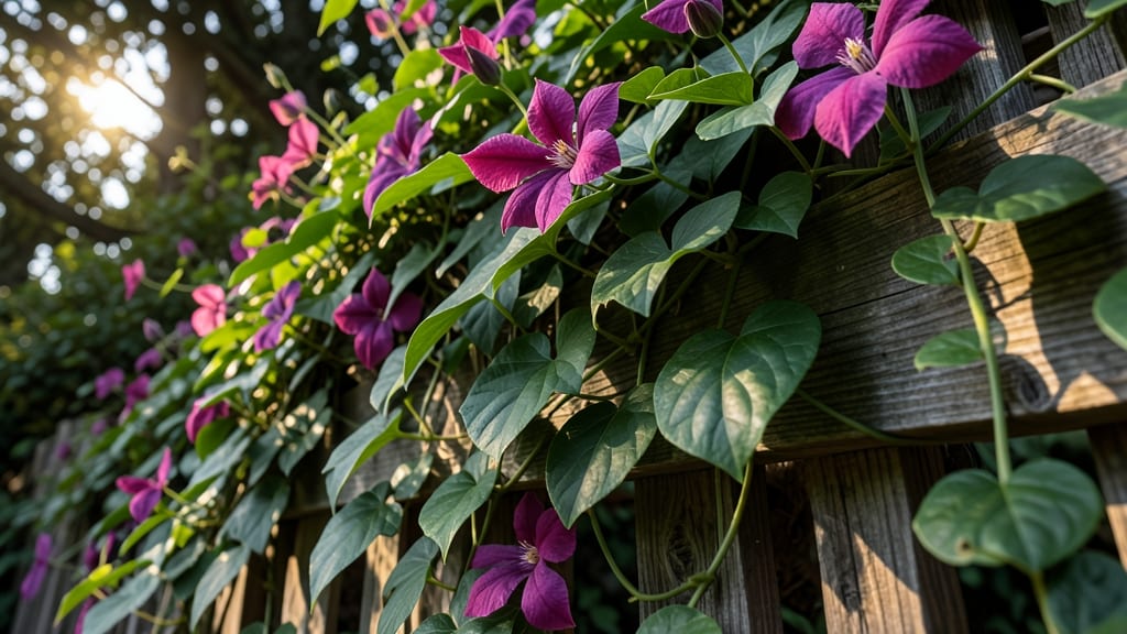 Clematis Evergreen Varieties for Year-Round Coverage