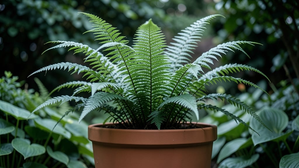 Japanese Fern 'Bristle Cone' for Texture