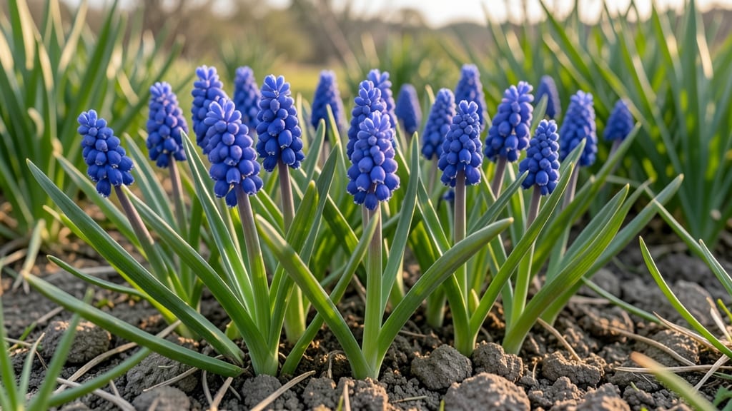 Muscari Bulbs for Blue Grape-Like Clusters