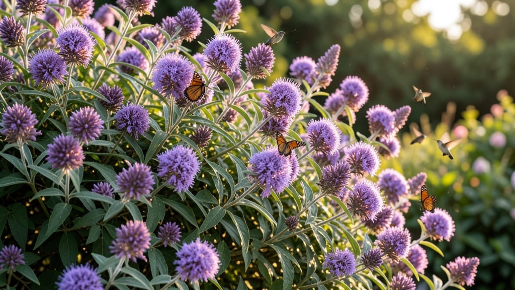 Butterfly Bush with Fragrant Lavender Blooms