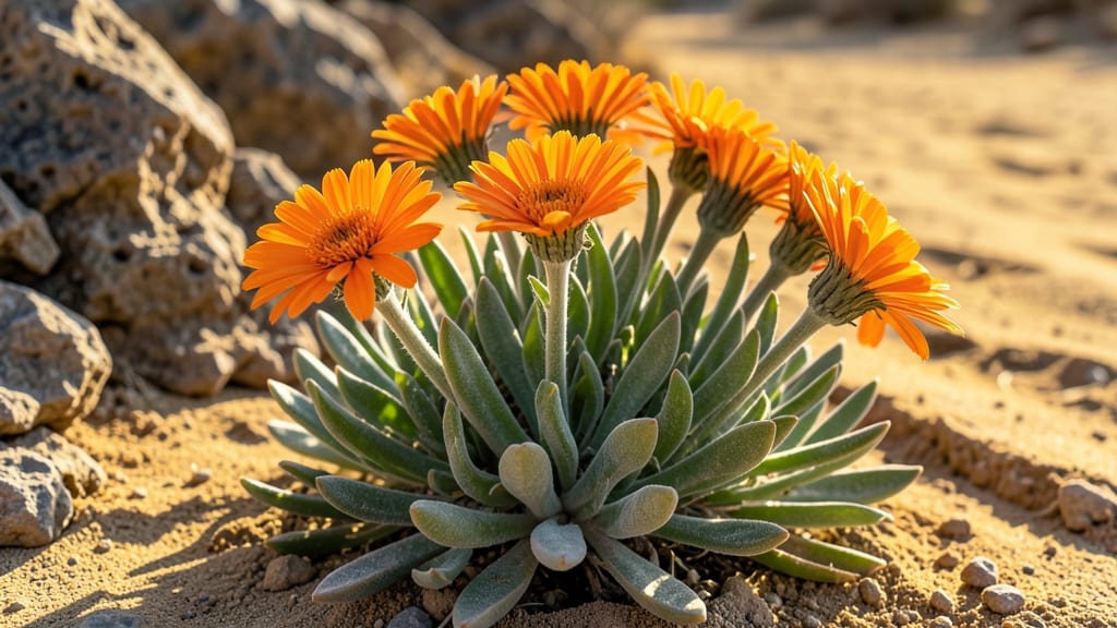 Desert Marigold: Bold Orange Blooms with Zero Care