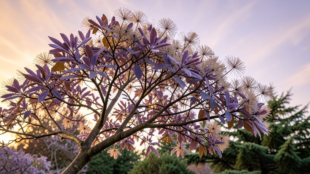 Smoke Bush for Dramatic Fall Foliage