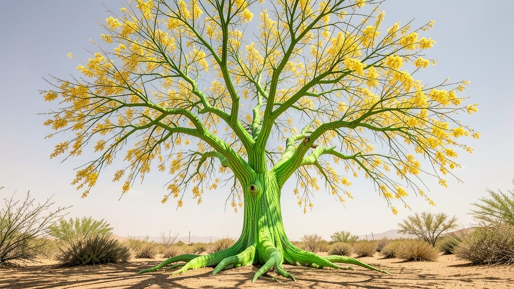 Blue Palo Verde Tree (Parkinsonia microphylla)