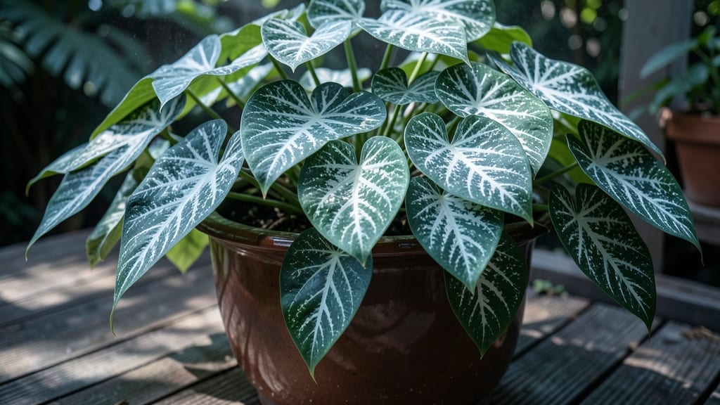 Caladium 'White Queen' for Dramatic Patterns