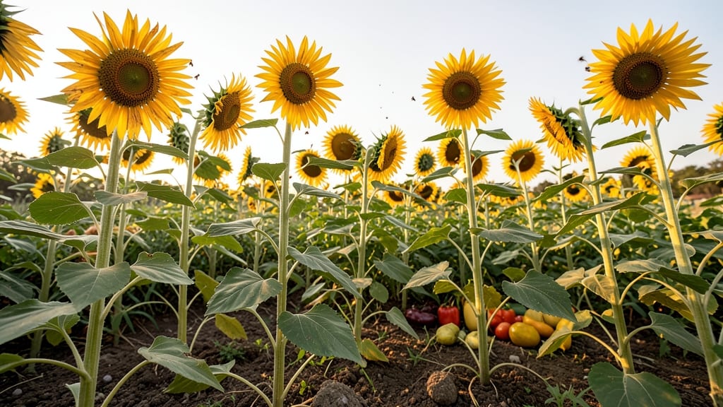 Sunflower Companion for Bees