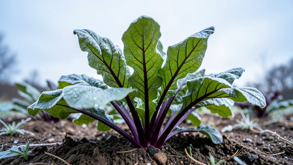 Leafy Kale with Purple Stems