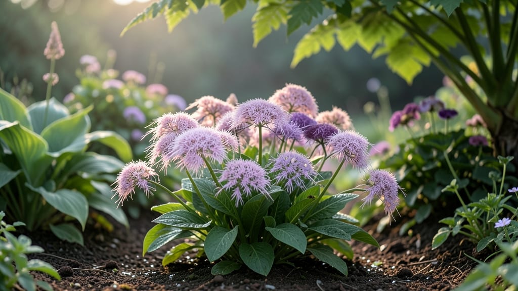 Astilbe with Feathery Pink Plumes
