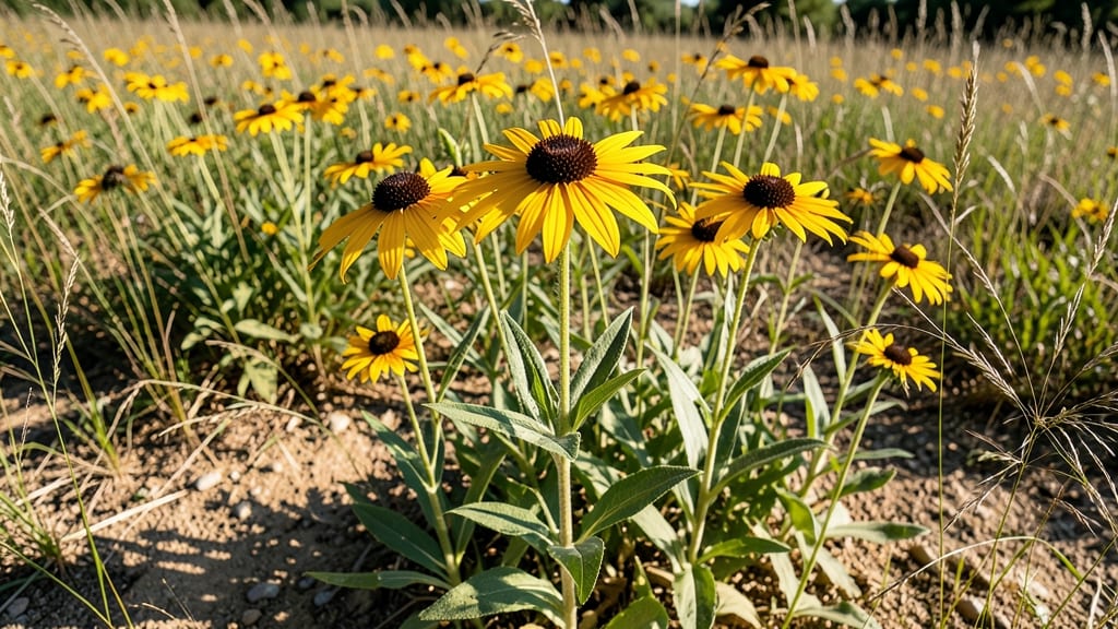 Black-Eyed Susan Golden Blooms