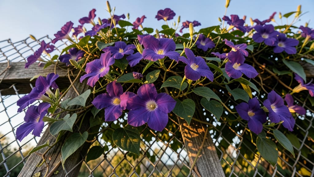 Clematis Jackmanii for Bold Floral Privacy